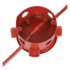 VIP Metal Fan Box, 19mm, Powder Coated, Red