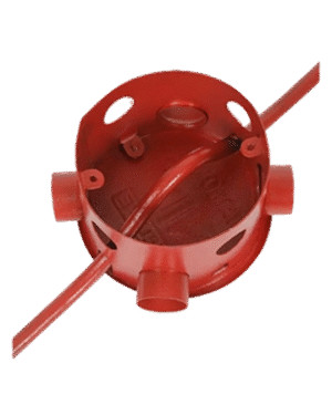 VIP Metal Fan Box, 19mm, Powder Coated, Red